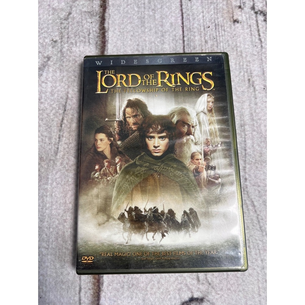 The Lord of the Rings The Fellowship of the Ring DVD Movie Peter Jackson